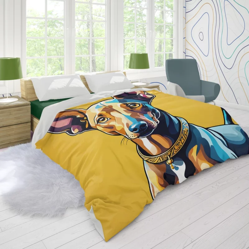 The Noble Pharaoh Hound Dog Duvet Cover