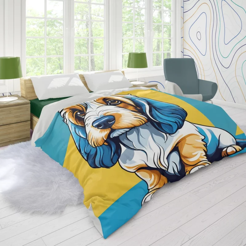 The Petit Basset Griffon Vendeen Adventure Dog Breed Duvet Cover