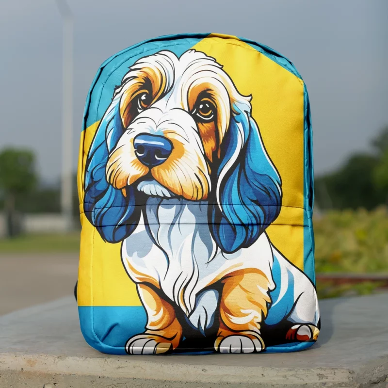 The Petit Basset Griffon Vendeen Adventure Dog Breed Minimalist Backpack