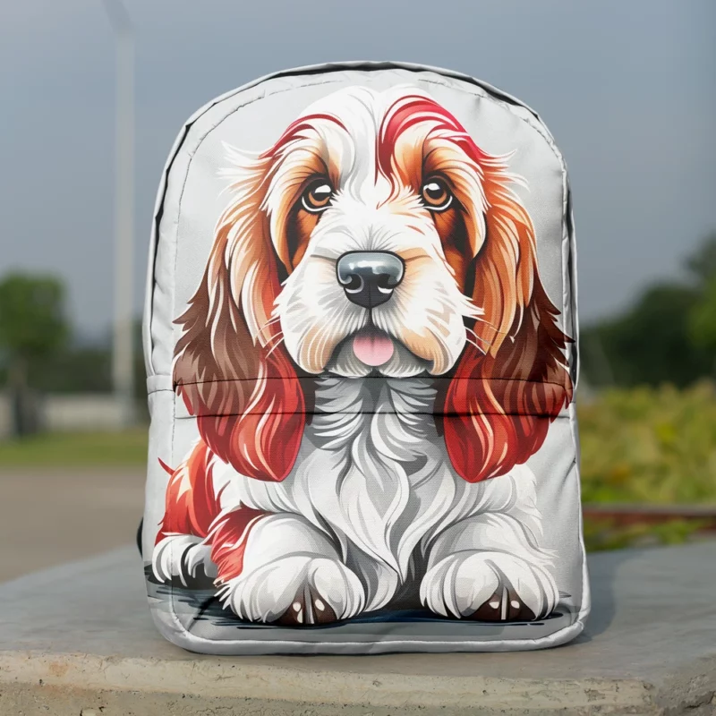 The Petit Basset Griffon Vendeen Energetic Dog Minimalist Backpack