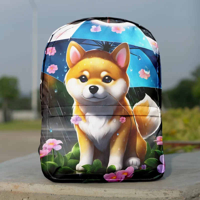 The Playful Shiba Inu Dog Minimalist Backpack