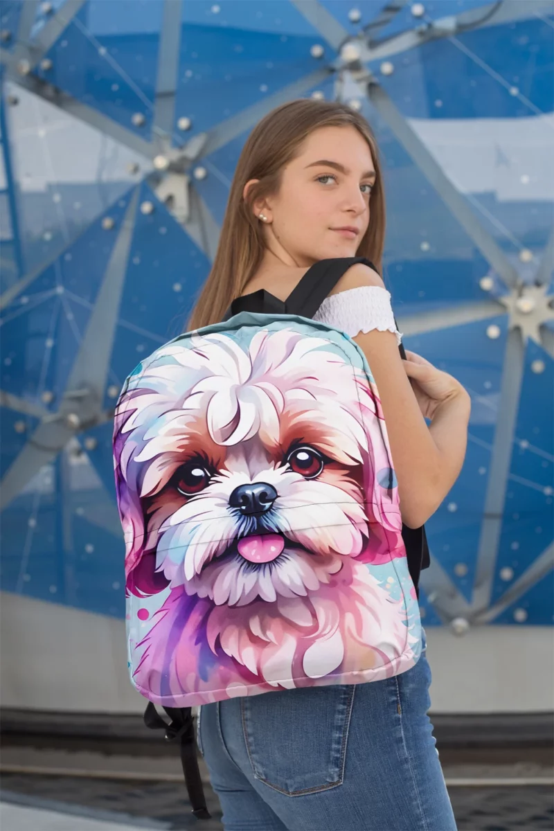 The Playful Shih-Poo Companion Minimalist Backpack 2