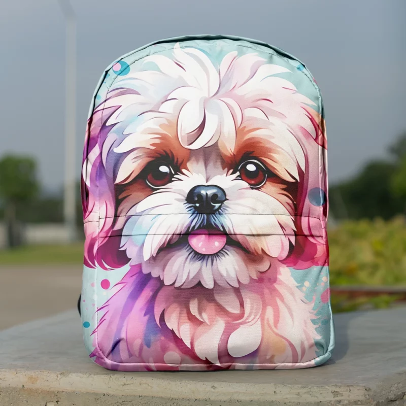 The Playful Shih-Poo Companion Minimalist Backpack