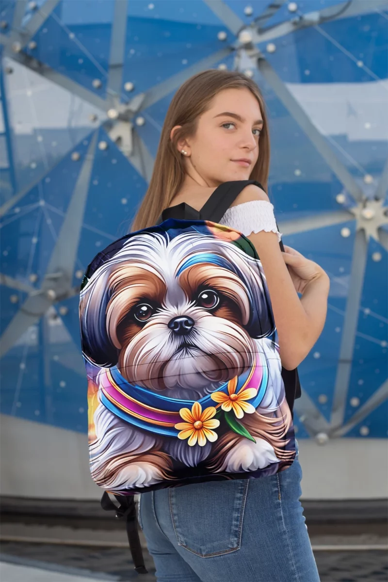 The Playful Shih Tzu Companion Minimalist Backpack 2