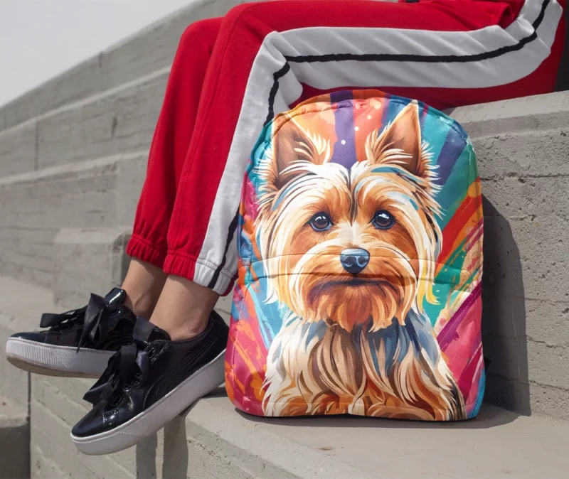 The Playful Silky Terrier Companion Minimalist Backpack 1