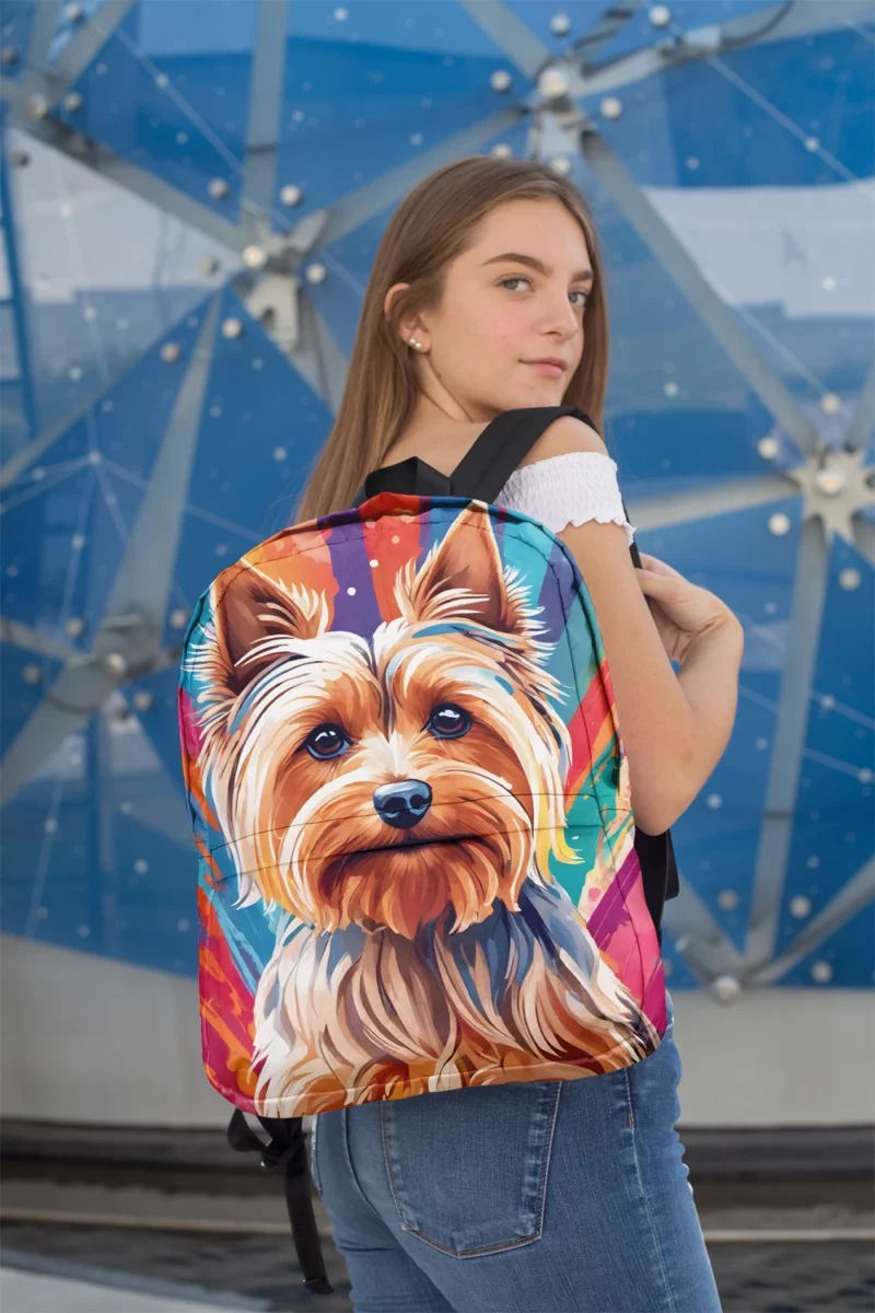 The Playful Silky Terrier Companion Minimalist Backpack 2