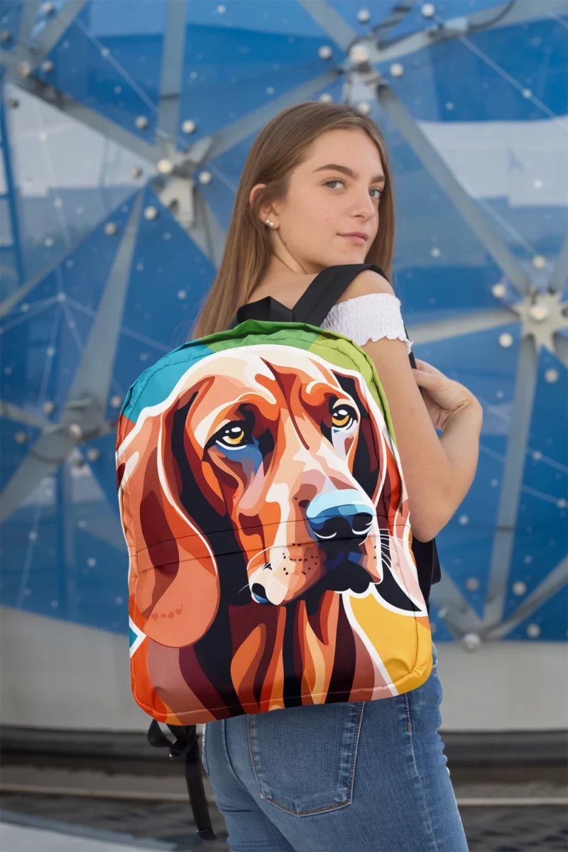 The Redbone Coonhound Charm Loyal Dog Minimalist Backpack 2