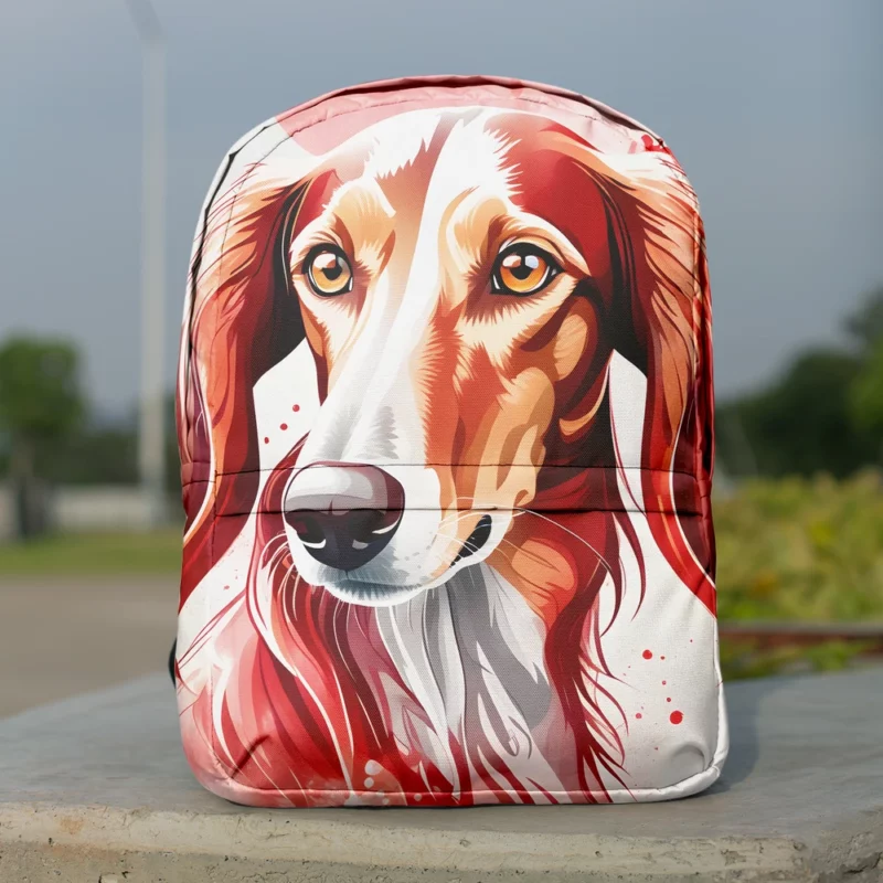 The Saluki Joy Playful Dog Minimalist Backpack