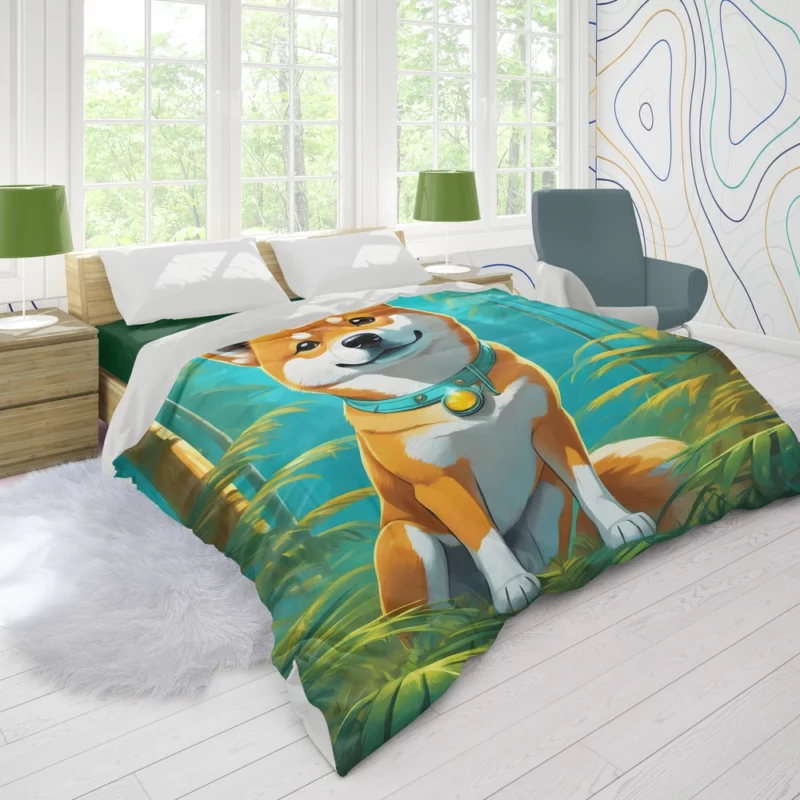 The Shiba Inu Wonder Devoted Dog Duvet Cover