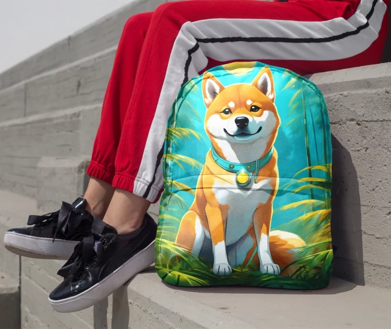 The Shiba Inu Wonder Devoted Dog Minimalist Backpack 1