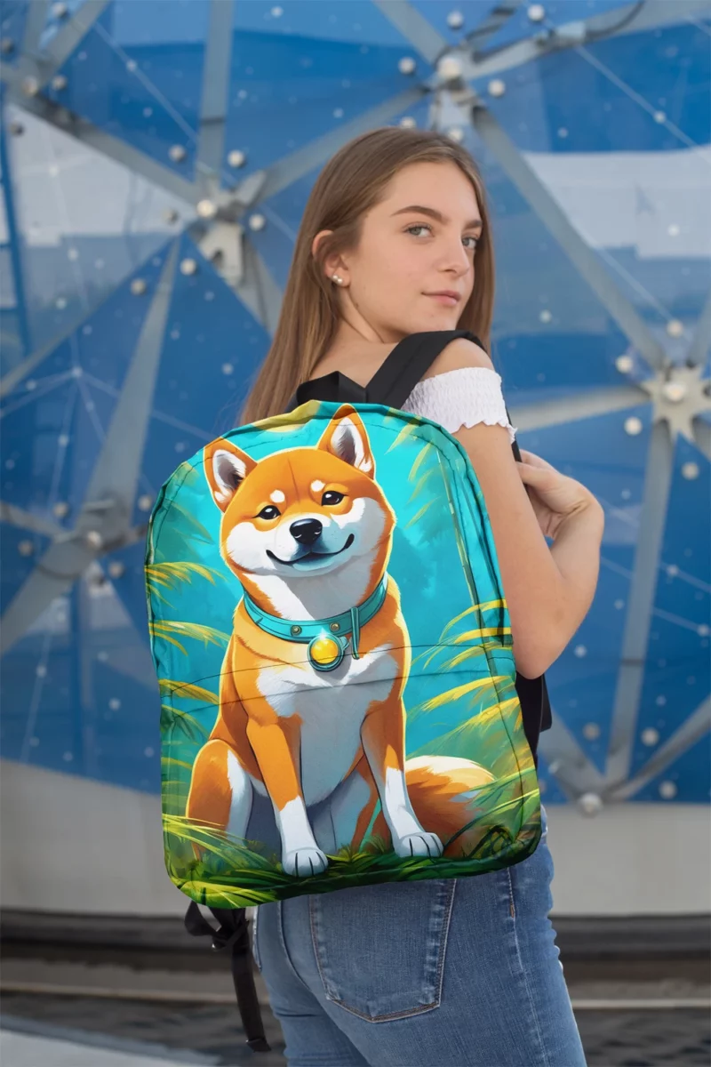 The Shiba Inu Wonder Devoted Dog Minimalist Backpack 2