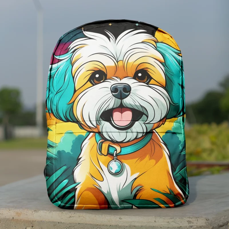 The Shih-Poo Wonder Energetic Dog Minimalist Backpack