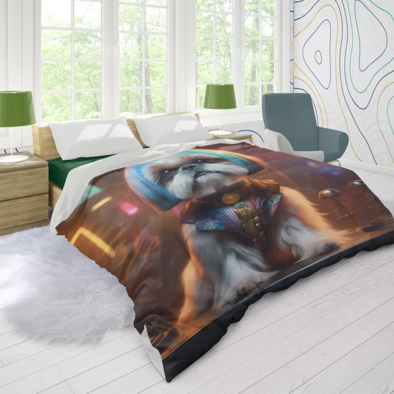 The Shih Tzu Wonder Energetic Dog Duvet Cover