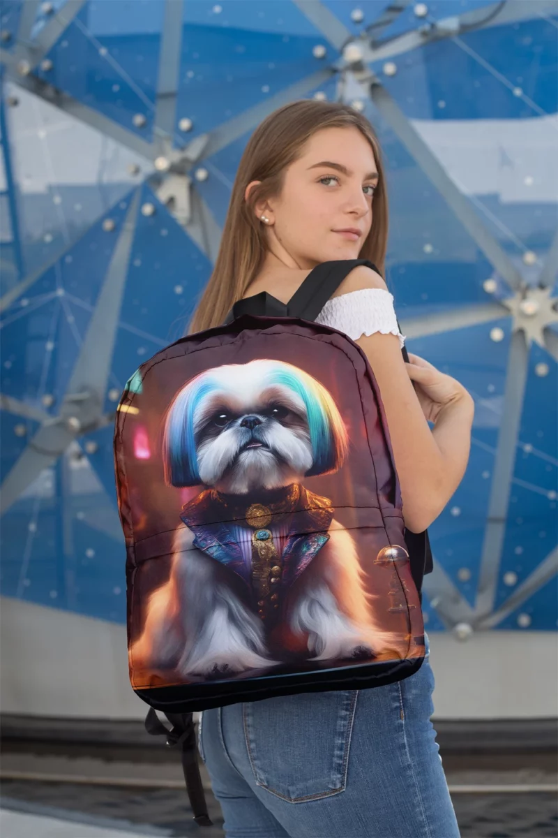 The Shih Tzu Wonder Energetic Dog Minimalist Backpack 2