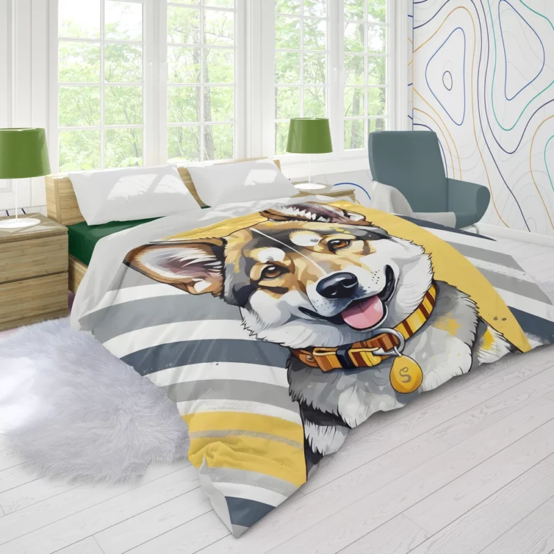 The Shikoku Elegance Faithful Dog Duvet Cover