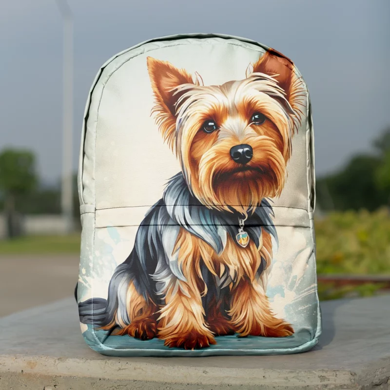 The Silky Terrier Elegance Faithful Companion Minimalist Backpack