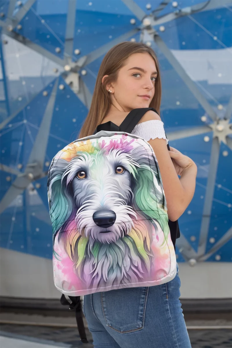 The Sleek Deerhound Scottish Dog Minimalist Backpack 2