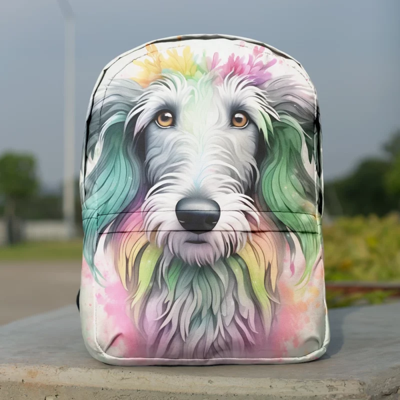 The Sleek Deerhound Scottish Dog Minimalist Backpack