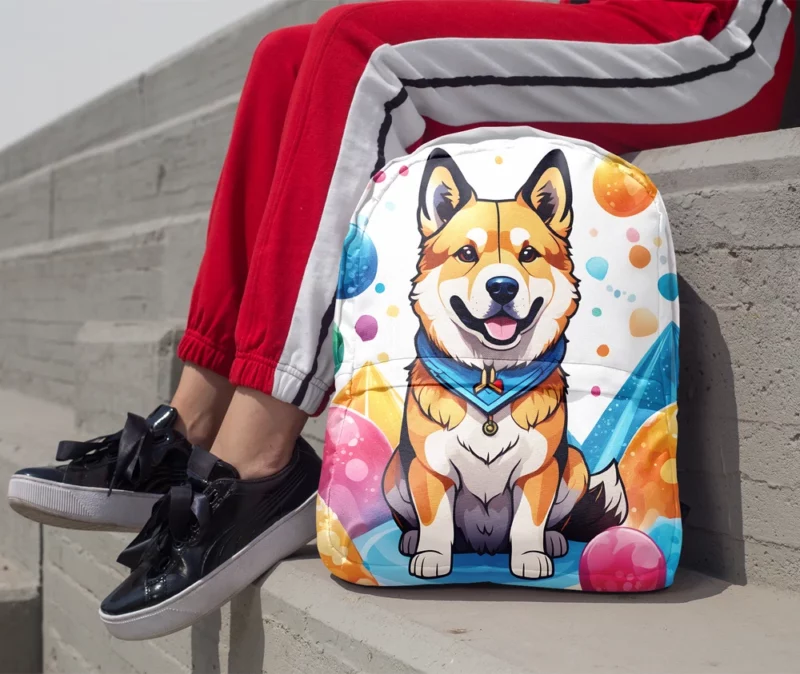 The Sleek Shikoku Dog Breed Minimalist Backpack 1