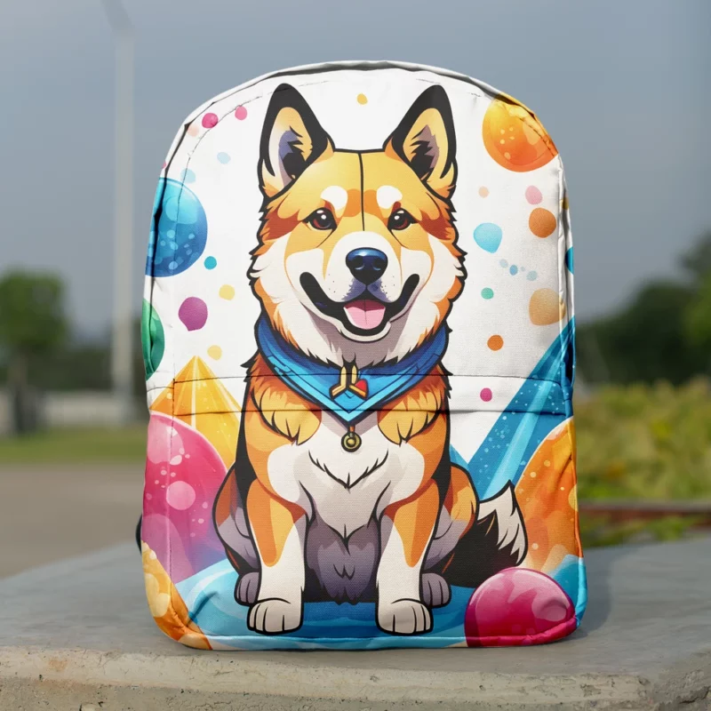 The Sleek Shikoku Dog Breed Minimalist Backpack