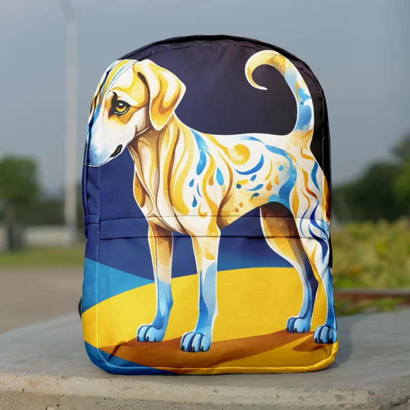 The Sleek Sloughi Dog Breed Minimalist Backpack