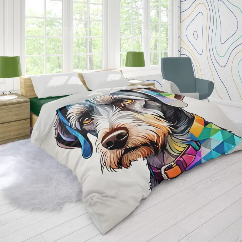 The Slovakian Wirehaired Pointer Dog Duvet Cover