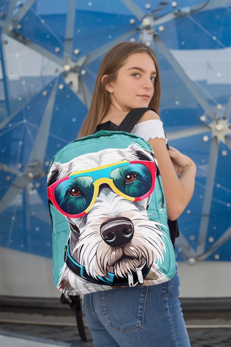 The Slovakian Wirehaired PointerJoy Playful Dog Minimalist Backpack 2