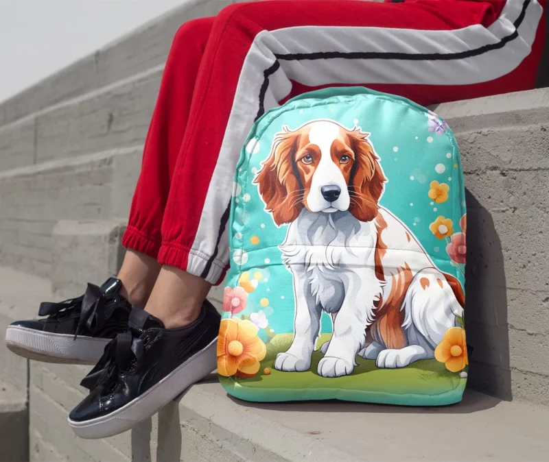 The Spaniel Charm Welsh Springer Dog Minimalist Backpack 1