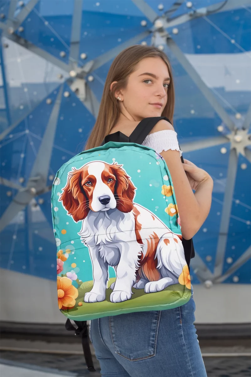 The Spaniel Charm Welsh Springer Dog Minimalist Backpack 2