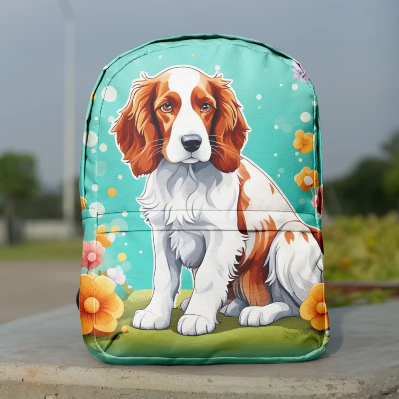 The Spaniel Charm Welsh Springer Dog Minimalist Backpack