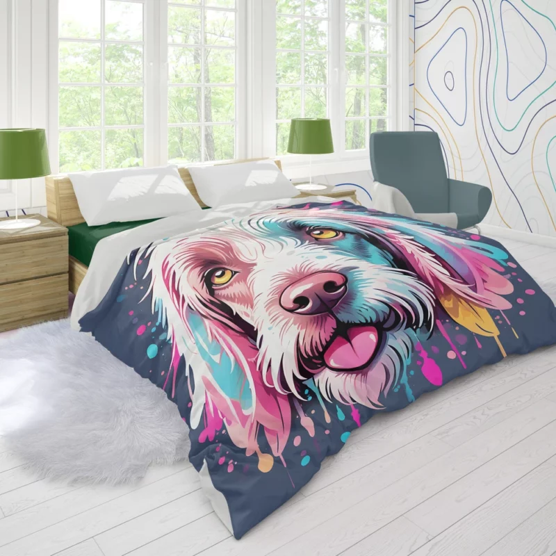 The Spinone Italiano Joy Playful Dog Duvet Cover