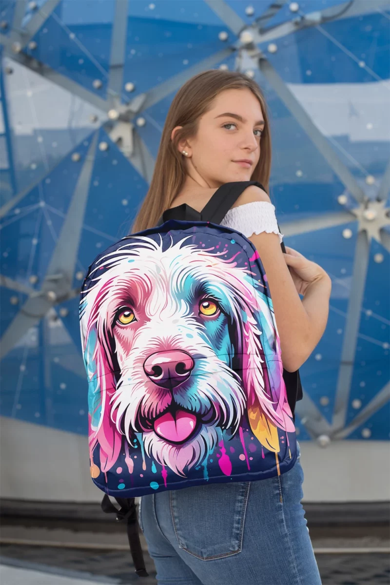 The Spinone Italiano Joy Playful Dog Minimalist Backpack 2