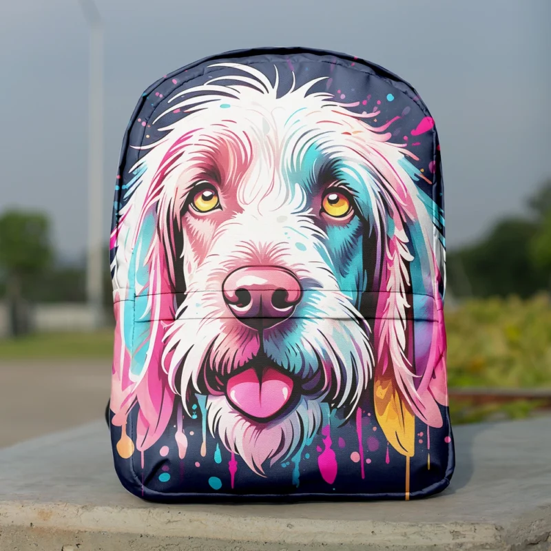 The Spinone Italiano Joy Playful Dog Minimalist Backpack