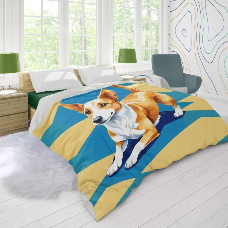 The Spirited Portuguese Podengo Dog Breed Duvet Cover