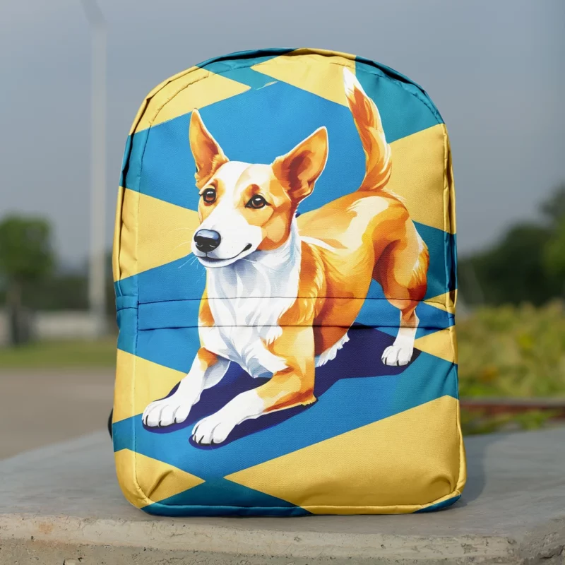 The Spirited Portuguese Podengo Dog Breed Minimalist Backpack