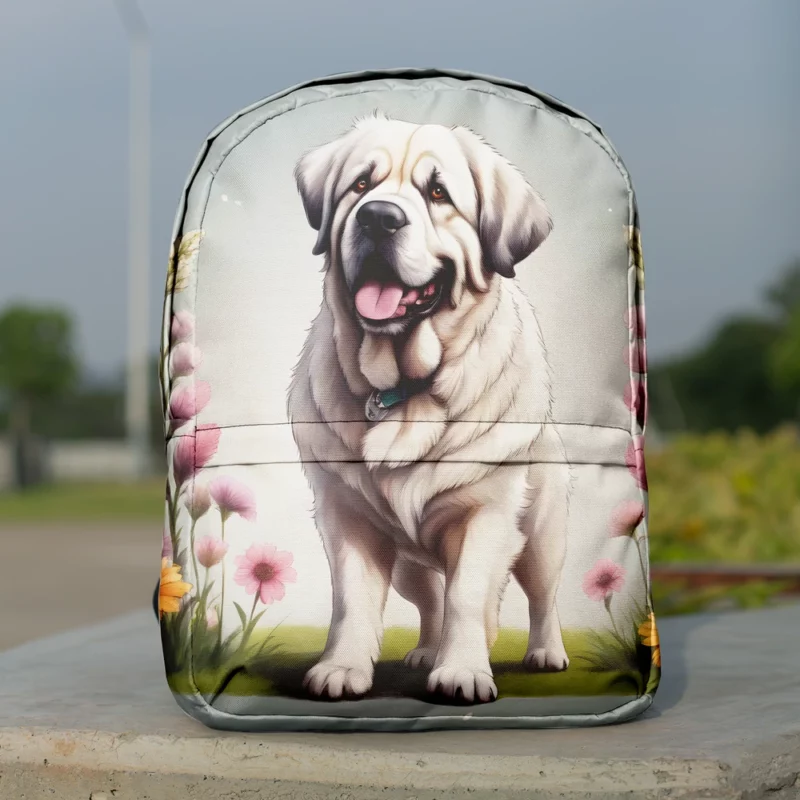 The Strong and Gentle Pyrenean Mastiff Dog Minimalist Backpack