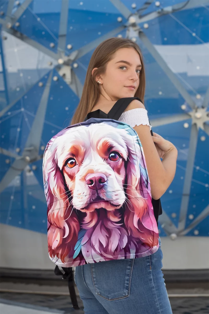 The Sussex Spaniel Joy Playful Dog Minimalist Backpack 2