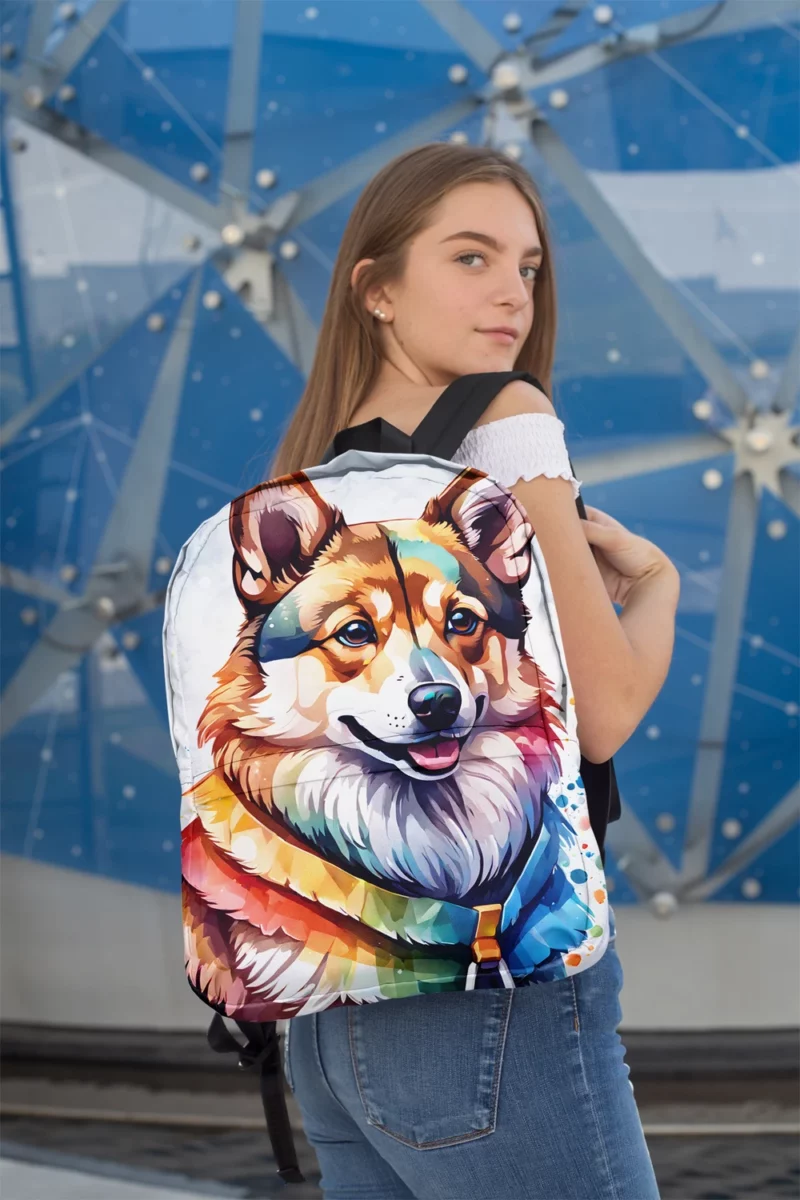 The Swedish Vallhund Wonder Devoted Dog Minimalist Backpack 2