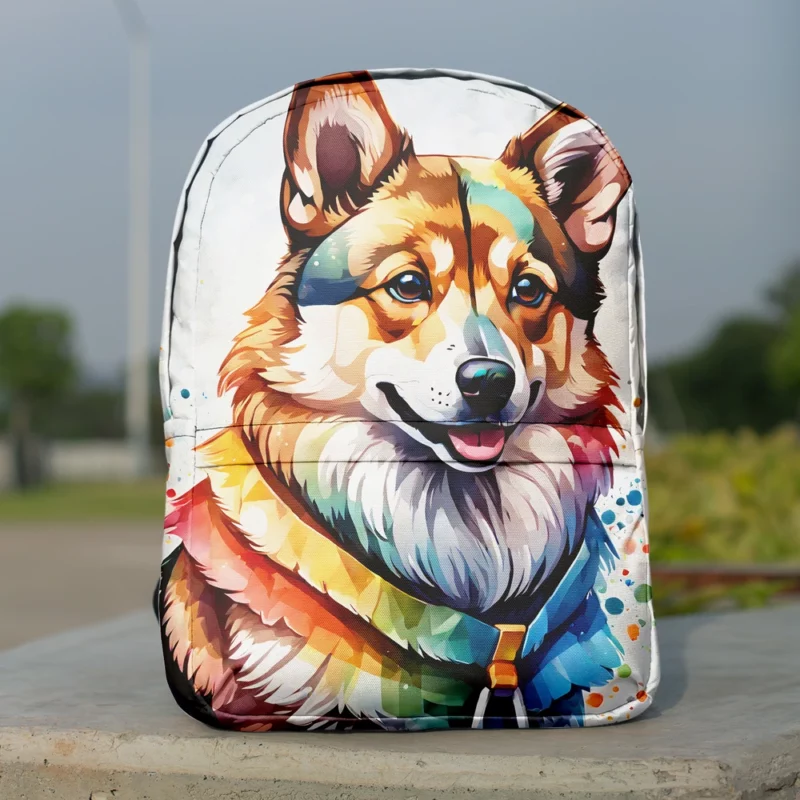 The Swedish Vallhund Wonder Devoted Dog Minimalist Backpack