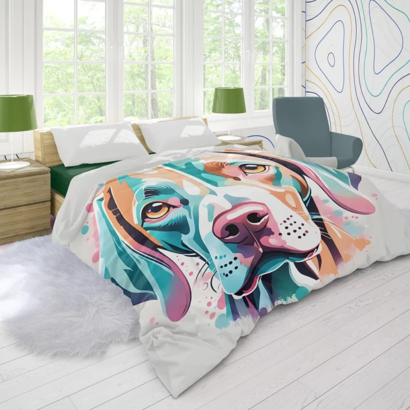 The Vizsla Wonder Devoted Dog Duvet Cover