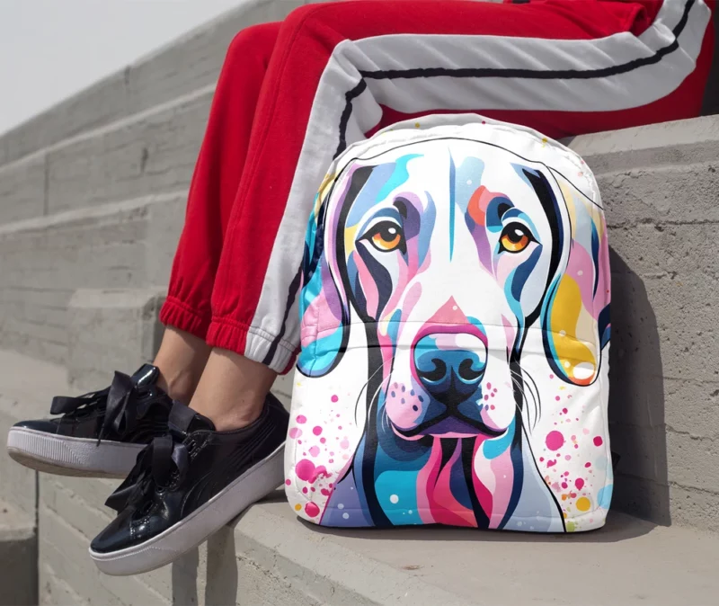 The Weimaraner Wonder Devoted Dog Minimalist Backpack 1