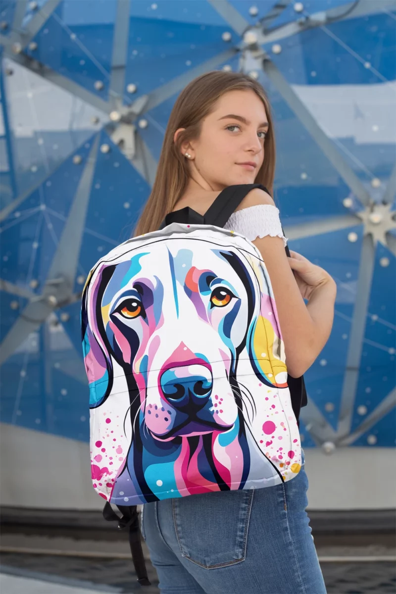 The Weimaraner Wonder Devoted Dog Minimalist Backpack 2