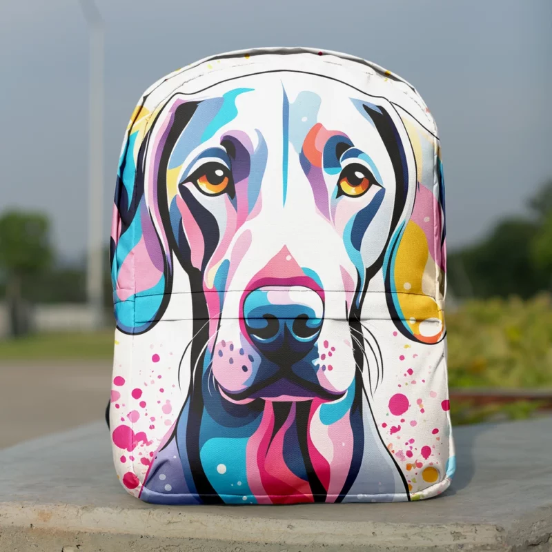 The Weimaraner Wonder Devoted Dog Minimalist Backpack