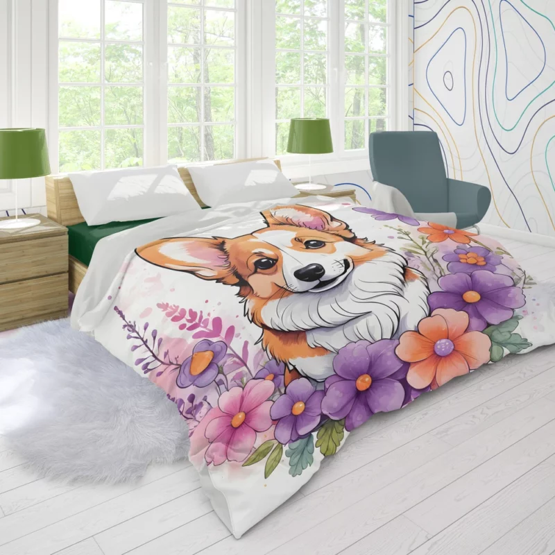 The Welsh Corgi Wonder Devoted Herder Duvet Cover