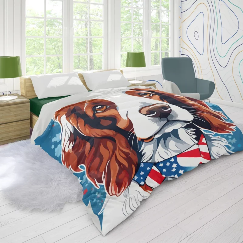 The Welsh Springer Spaniel Delight Perfect Companion Duvet Cover