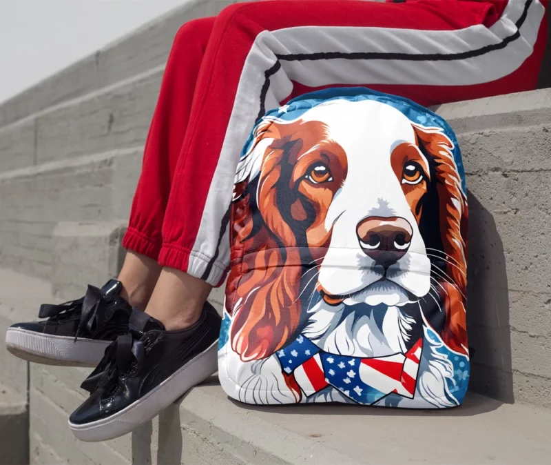 The Welsh Springer Spaniel Delight Perfect Companion Minimalist Backpack 1