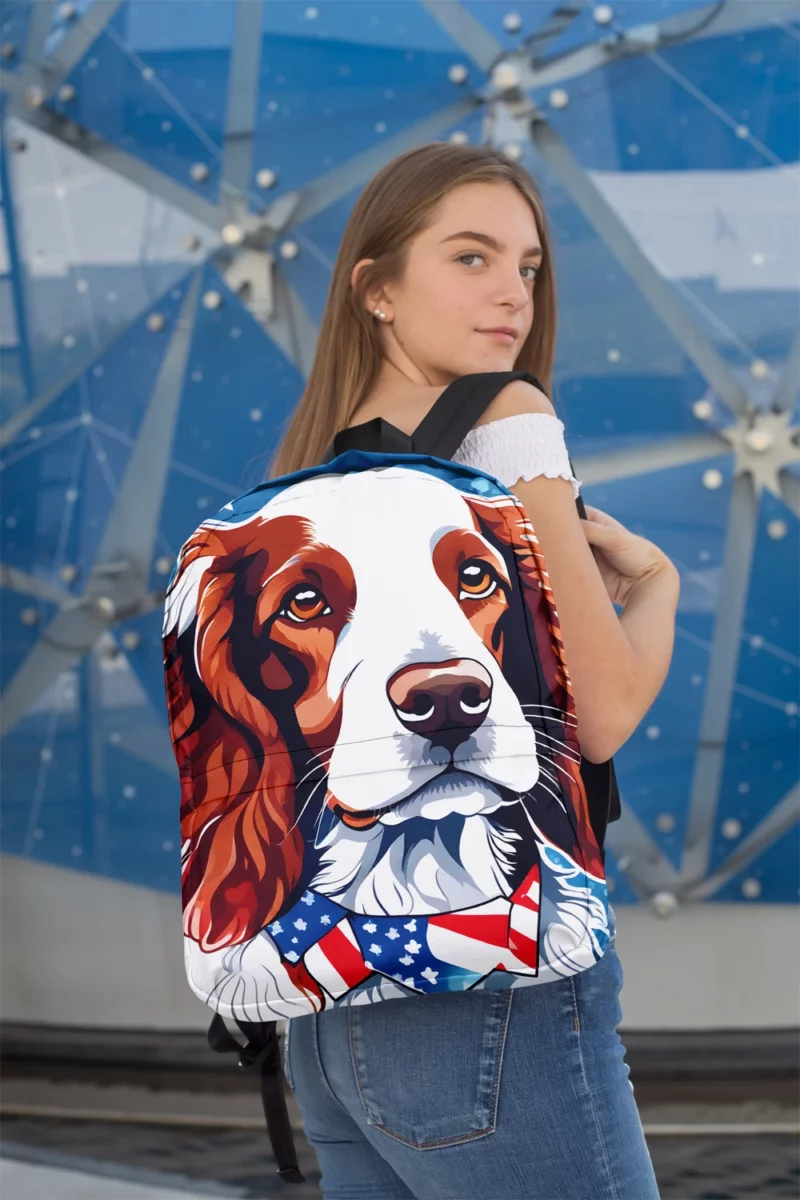 The Welsh Springer Spaniel Delight Perfect Companion Minimalist Backpack 2