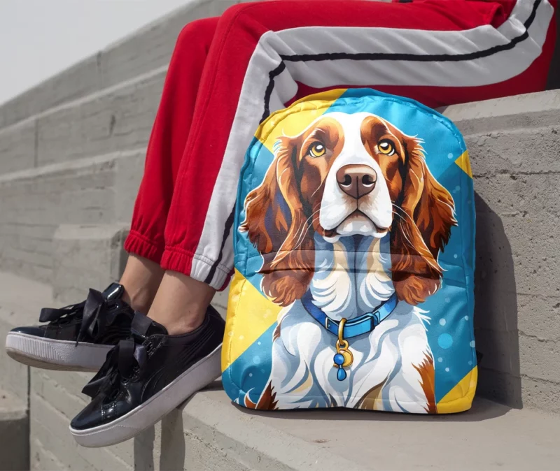 The Welsh Springer Spaniel Wonder Devoted Dog Minimalist Backpack 1