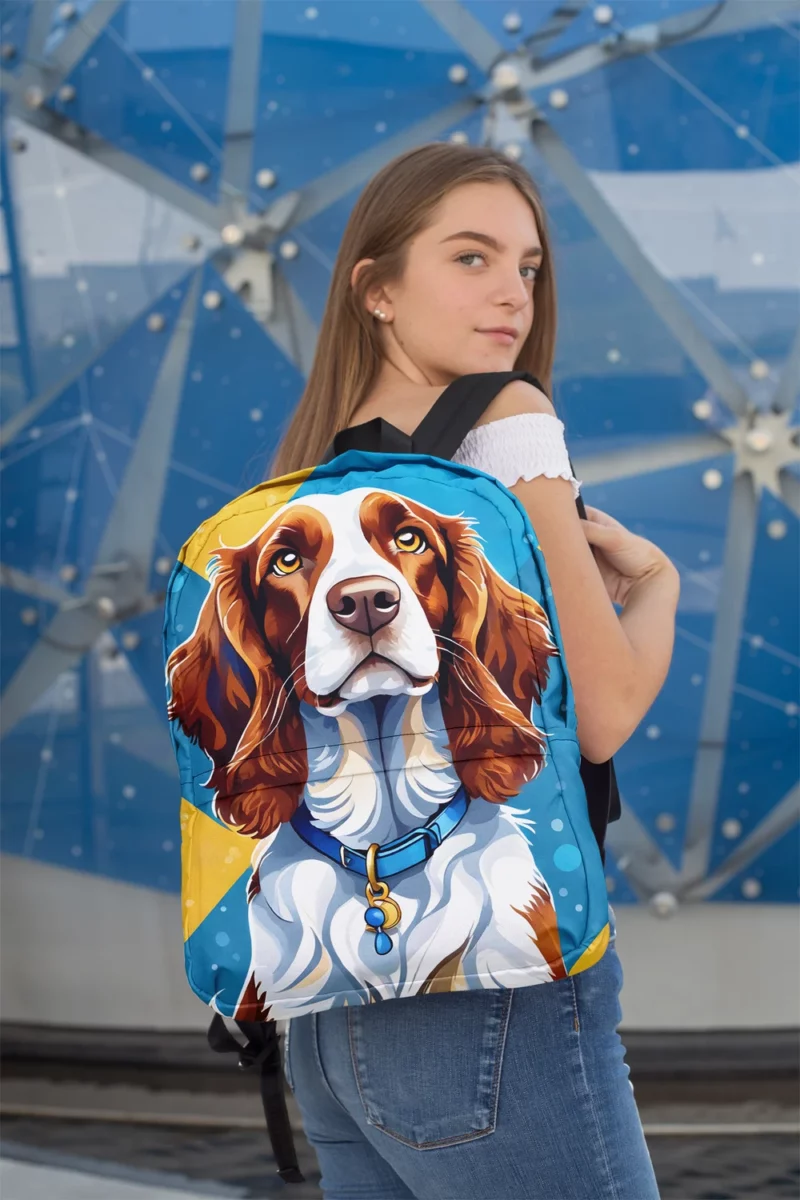 The Welsh Springer Spaniel Wonder Devoted Dog Minimalist Backpack 2