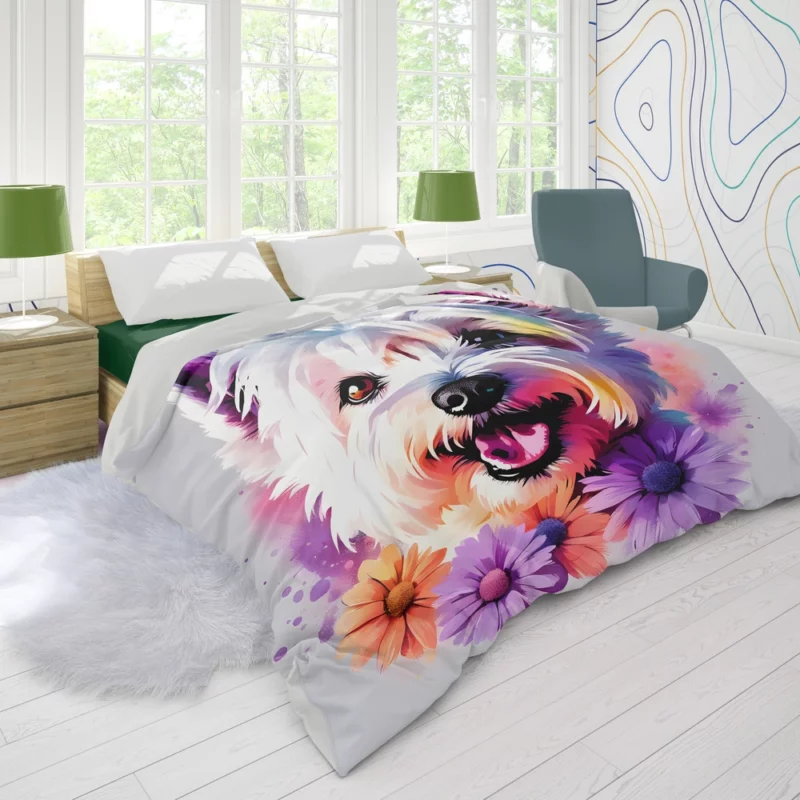 The Westie Wonder Devoted Terrier Duvet Cover